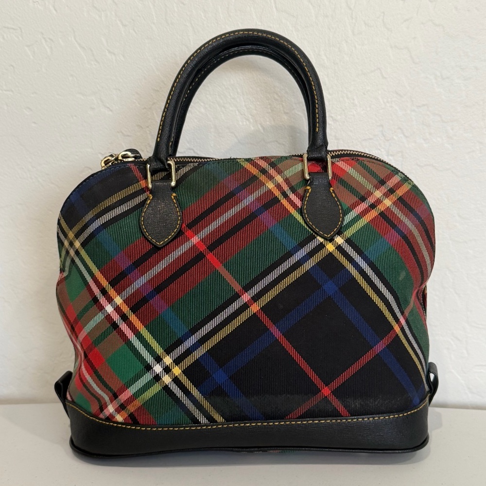 Dooney & Bourke Tartan Plaid Satchel - Picture 4 of 14